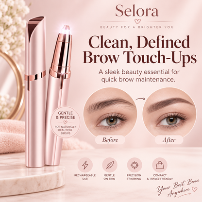 Selora USB Rechargeable Electric Eyebrow Trimmer & Facial Hair Remover