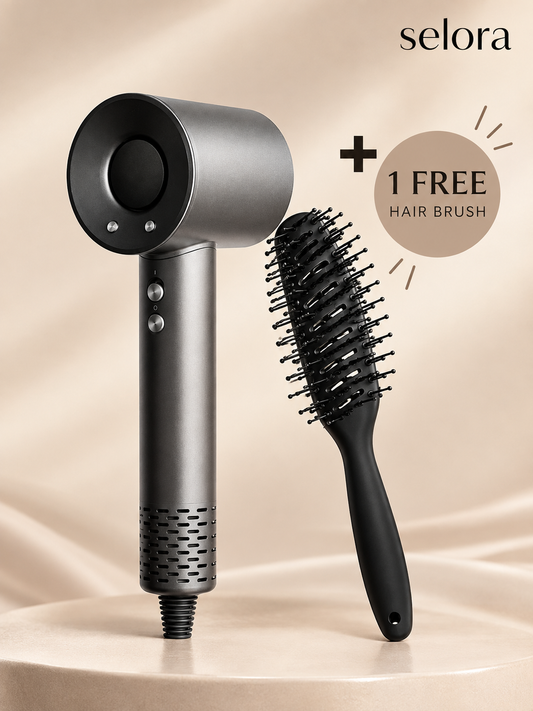 Selora High-Speed Hair Dryer+1 Free Detangling Hair Brush