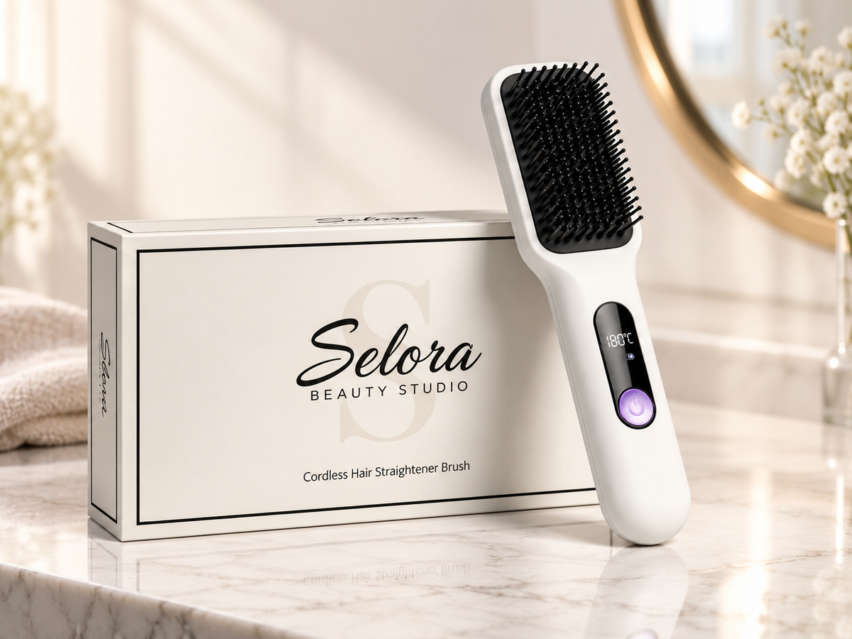Selora mini Cordless Hair Straightener Brush