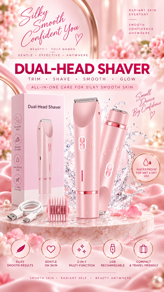 Women’s Electric Shaver – Rechargeable 2-in-1 Trimmer